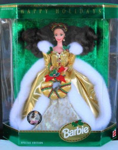 1994 barbie doll|1994 holiday barbie brunette.